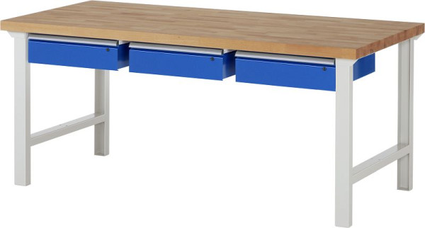 Pracovný stôl RAU séria 7000 - model 7003-1, Š2000 x H900 x V840 mm, 03-7003A1-209B4S.11
