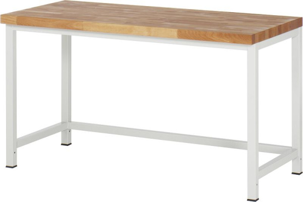 Pracovný stôl RAU séria BASIC-8 - model 8000-1, výškovo nastaviteľný, 1500x840-1040x700 mm, A3-8000-1-15H