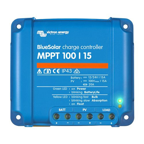 Solárny regulátor nabíjania Victron Energy MPPT BlueSolar MPPT 100/15, 321475