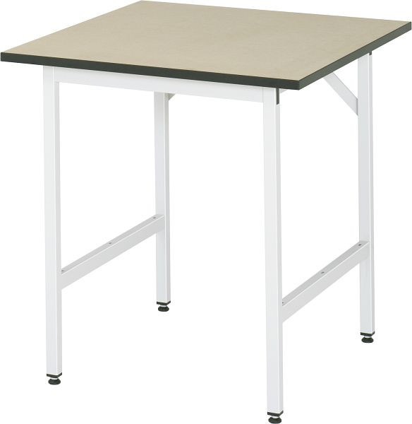 Pracovný stôl série RAU Jerry (3030) - výškovo nastaviteľný, doska MDF, 750x800-850x800 mm, 06-500F80-07.12