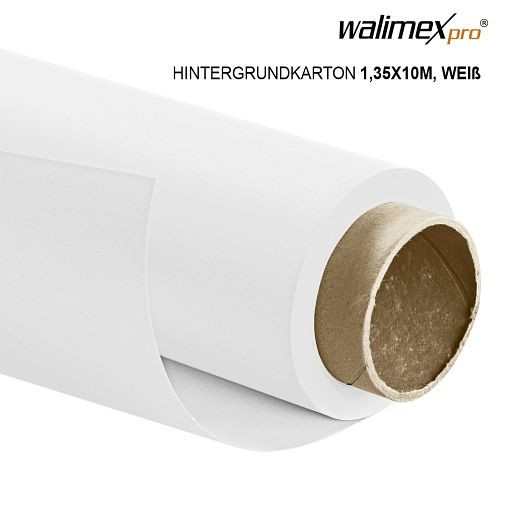 Walimex na pozadie krabica 1,35x10m, biela, 22804
