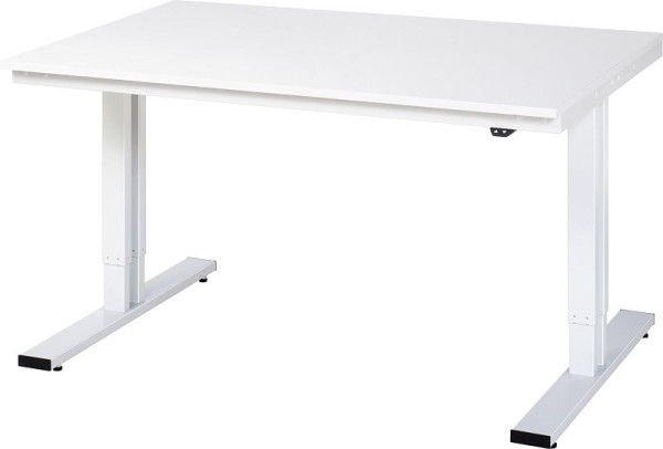 Pracovný stôl RAU série adlatus 300 (elektricky výškovo nastaviteľný), melamínová doska, 1500x720-1120x1000 mm, 08-WT-150-100-M