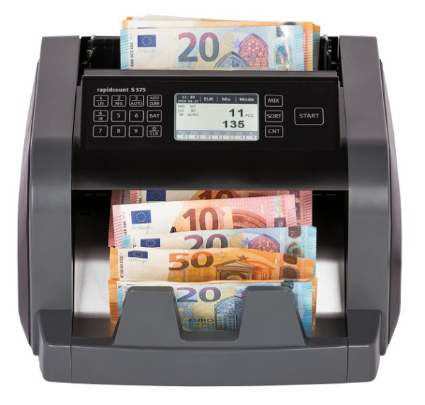 Ratiotec stroj na počítanie bankoviek rapidcount S575 (Cash Box), 947014