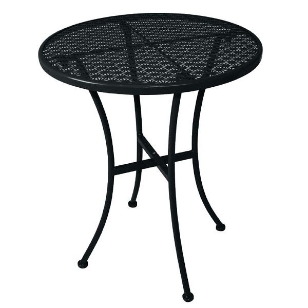 Bolero okrúhly bistro stôl v štíhlom prevedení oceľová čierna 60cm, GG705
