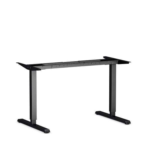 Oceľový rám stola Actiforce, krátke koľajnice Steelforce Pro 300, 101 - 150 cm, čierna, SF300010112290EU