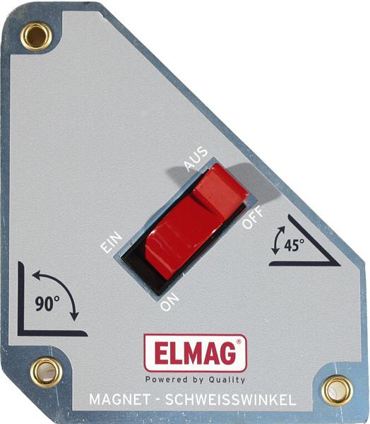 ELMAG magnetický zvárací uhol MSW 'prepínateľný' pre 45°/135, 90° zvary, 152x130x35mm, 54407
