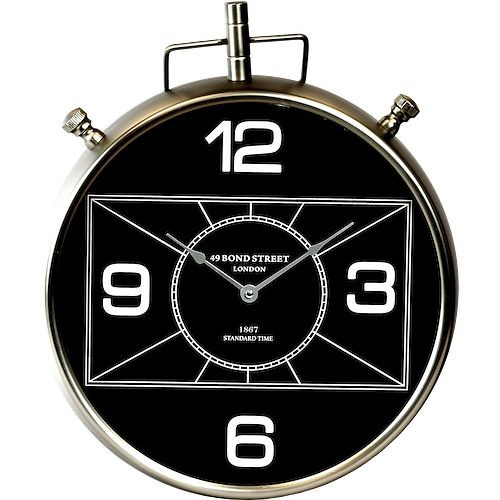 Technoline kremenné nástenné hodiny "49 Bond Street", kovové, rozmery: Ø 40 cm, 773711