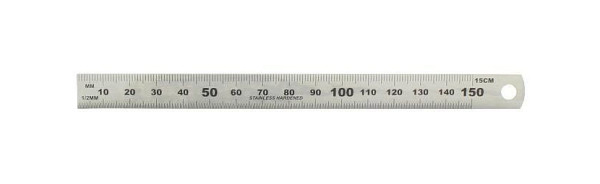 hedue oceľové pravítko 15 cm, B101