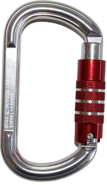 Karabína Funcke FSK6, hliníková karabína Trilock, šírka otvoru: 16 mm, tvar D, 70020320
