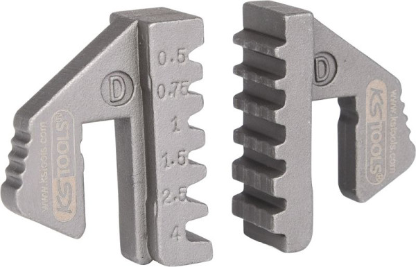 KS Tools pár krimpovacích vložiek pre koncovky drôtu, priemer 0,5 - 4 mm, 115.1418