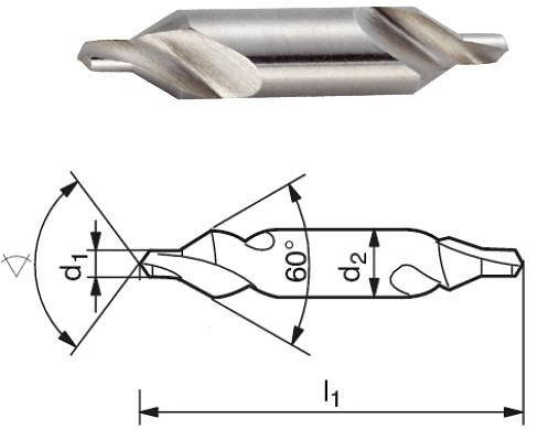 ELMAG hrotový vrták DIN 333 forma A, Ø vŕtania: 5, 00 x Ø stopky: 12,50 mm, dĺžka: 63 mm, špirálovitá drážka, uhol zapustenia 60°, pravorezný, vyrobený z HSS, 89075