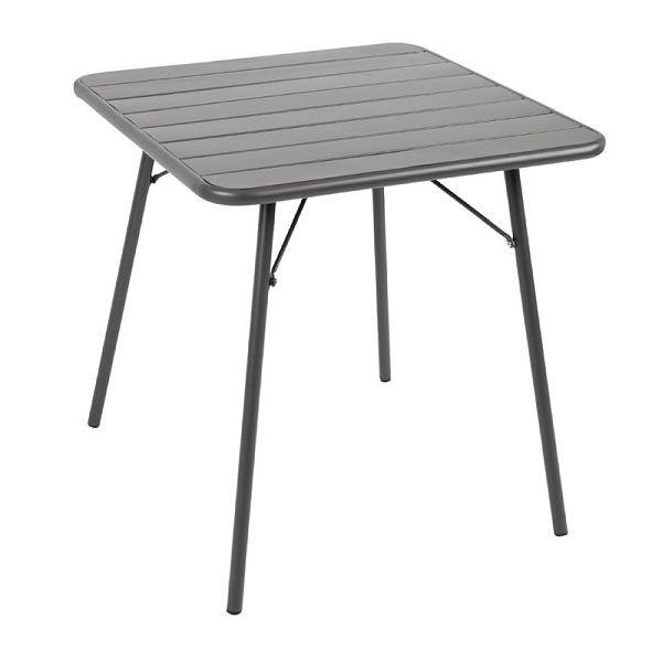 Bolero štvorcový bistro stôl oceľovo šedý 70cm, CS730