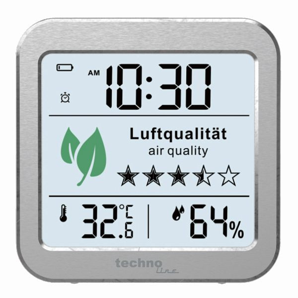 Monitor kvality vzduchu Technoline, rozmery: 82 x 82 x 25 mm, WL 1020