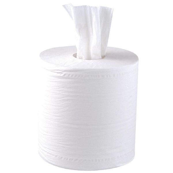 Jantex rolky na uteráky na vnútorné použitie, biele, 2-vrstvové, PU: 6 kusov, DL920