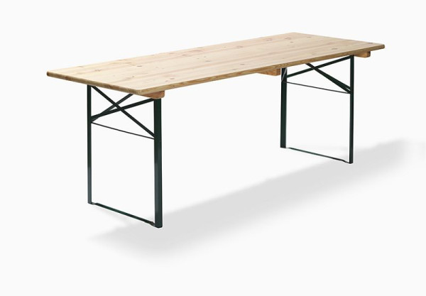 VEBA pivný stôl 220x50x78cm (ŠxHxV) pivovarská kvalita, zelená/drevo, 30050