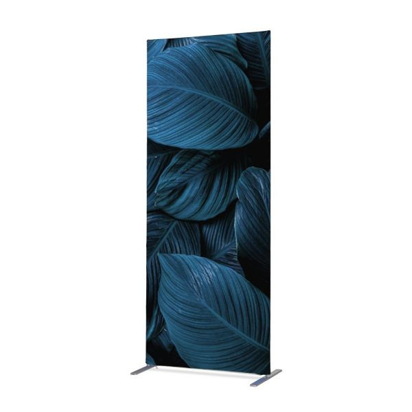 Showdown Displays Textilná dekorácia predeľovača 100-200 botanických listov Modrá, ZBSLIM100-200-DSI20