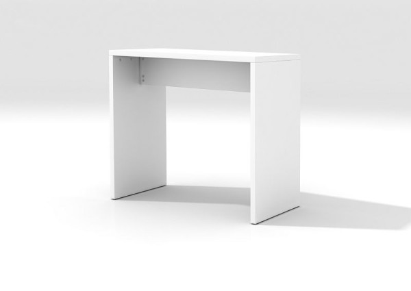 Barový stôl Hammerbacher 120x65x108cm (ŠxHxV) biela, obzvlášť svetlá drevotrieska, hrúbka 38 mm, VMP120/W