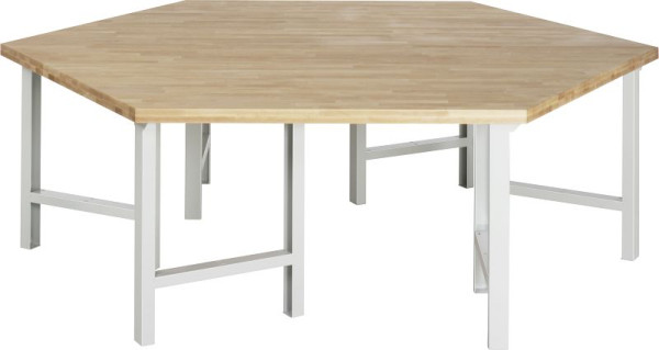 Skupinový pracovný stôl RAU séria 4000, 2700x790-1140x2340 mm, 03-400-135B4H.12