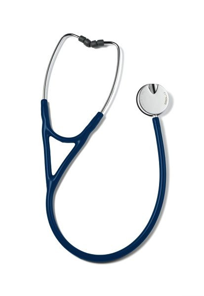 ERKA stetoskop pre dospelých s mäkkými náušníkmi, membránová strana (dvojmembránový), dvojkanálový tubus klasický, farba: námornícka modrá, 570.00020