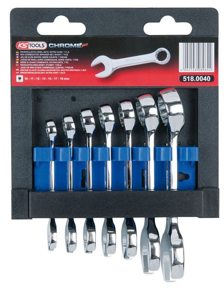 KS Tools sada kombinovaných kľúčov CHROMEplus, krátky, 7 kusov, 518.0040