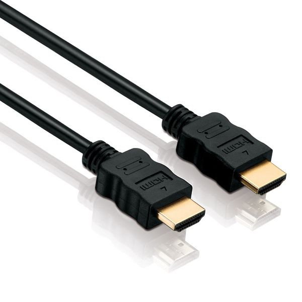 Prepojovací kábel Helos, zástrčka/zástrčka HDMI, 4K, BASIC, 5,0 m, čierny, 118872