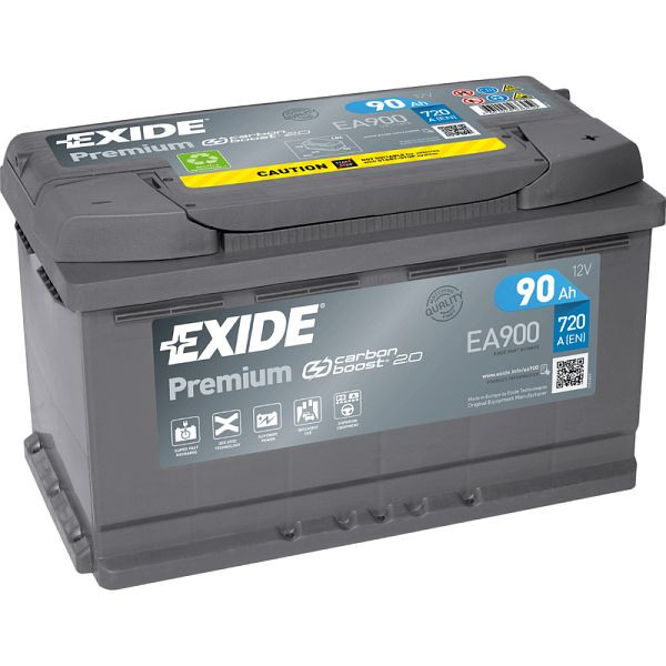 Štartovacia batéria EXIDE Premium EA 900 Pb, 101 009601 20