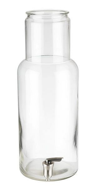 APS sklo vrátane kohútika, Ø 17 cm, výška: 46 cm, sklenená nádoba, pre dávkovač nápojov 7,5 litra, 10427