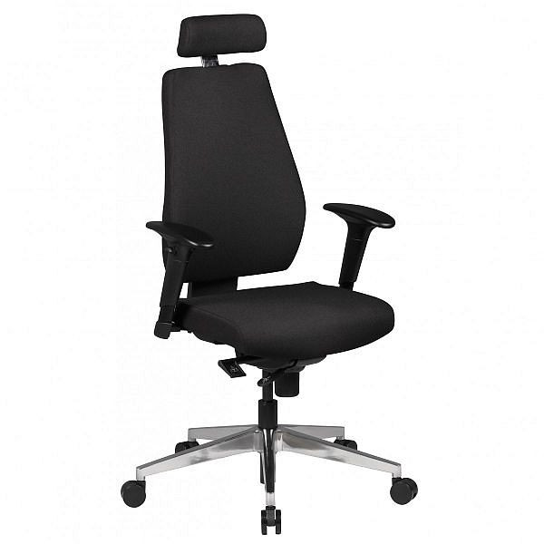 Kancelárske kreslo Amstyle látka, stolička, čierna, SPM1.279