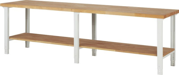 Pracovný stôl RAU séria 7000 - model 7000-7, Š3000 x H700 x V790-1140 mm, 03-7000-7-307B4H.12