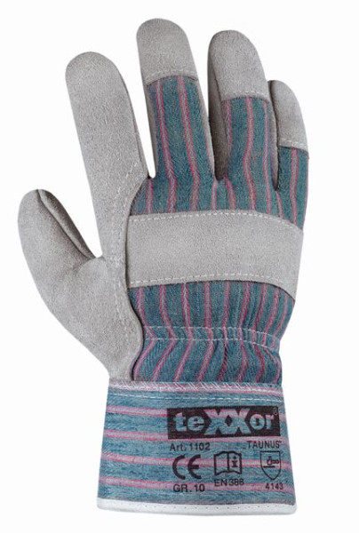 teXXor rukavice z hovädzej štiepenky "TAUNUS", veľkosť: 10, balenie: 96 párov, 1102-10