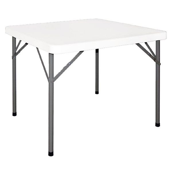 Bolero štvorcový rozkladací stôl biely 86 x 86cn, Y807