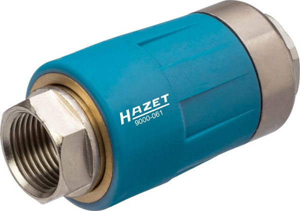 Bezpečnostná spojka Hazet, vhodná pre všetky vzduchové pripojovacie vsuvky, vnútorný závit (IT) 16,41 mm / 3 / 8 ", 9000-061