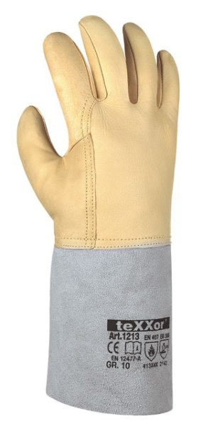 teXXor zváračské rukavice "ARGON III", veľkosť: 8, balenie: 120 párov, 1213-8