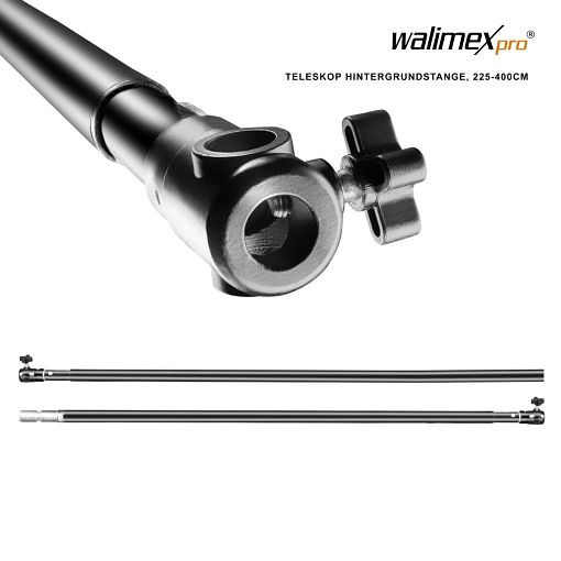 Walimex pro teleskopická podkladová tyč, 225-400 cm, 16336