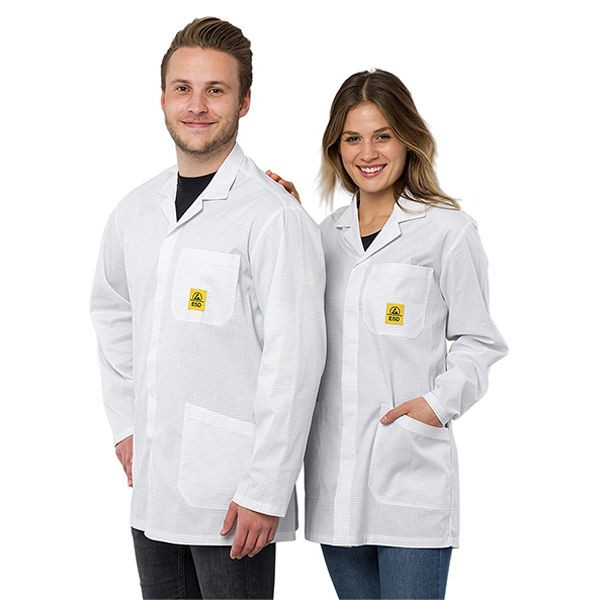 SafeGuard ESD pracovný plášť 1/2 &quot;Pro Line&quot;, biely, veľkosť XL, DSWL42499