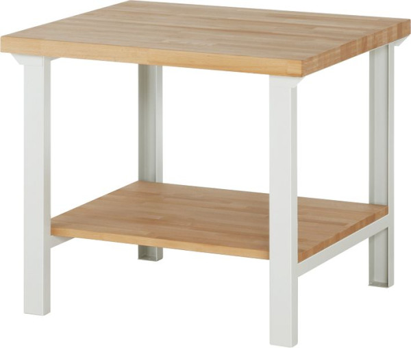 Pracovný stôl RAU séria 7000 - modulárny dizajn, masívna buková polica, 1000x840x900 mm, 03-7000-7-109B4S.12
