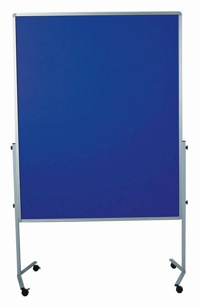 Prezentačná tabuľa Legamaster PREMIUM mobil, 120 x 150 cm, potiahnutá plsťou, námornícka modrá, 7-204400