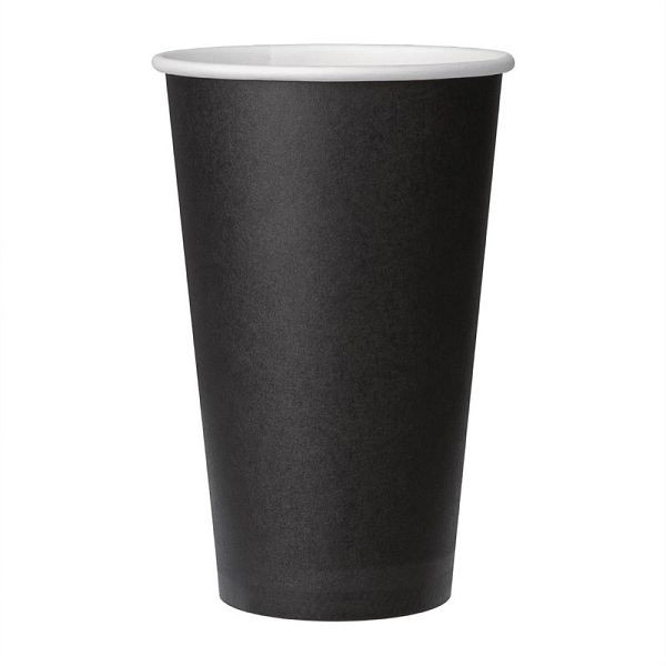 Fiesta jednostenný pohár na horúce nápoje čierny 455ml, PU: 1000 kusov, GF044