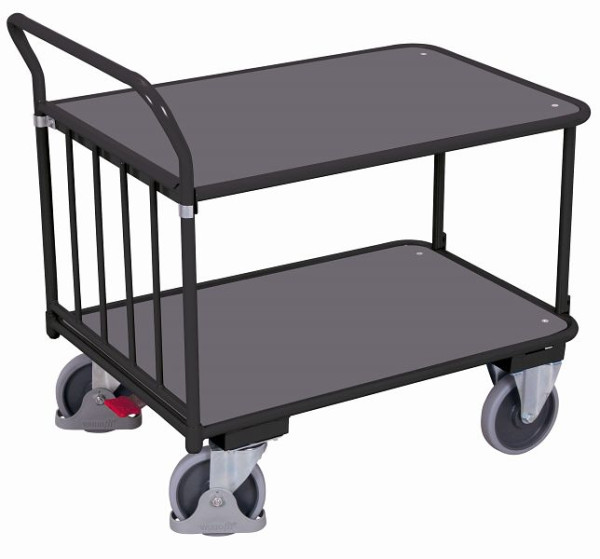 Vozík s posuvnou tyčou VARIOfit ako stolový vozík, vonkajšie rozmery: 1 105 x 705 x 1 030 mm (ŠxHxV), sw-700.503/AG