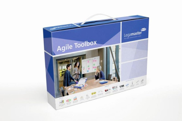Legamaster Agile Toolbox, súprava príslušenstva na riadenie projektov vrátane plánovacích pokrových kariet, 7-125400