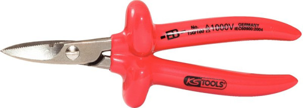 KS Tools 1000V elektrikárske nožnice, 180mm, 117.1206