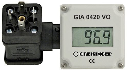 Greisinger GIA 0420-VO beznapäťový zásuvný displej bez tlačidiel, 4 - 20 mA, 601016