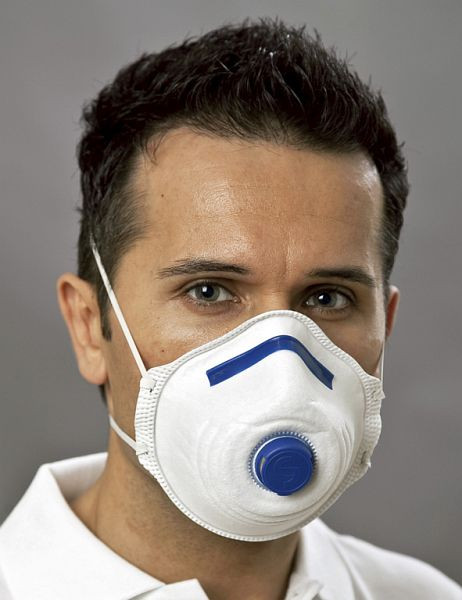EKASTU Safety respirátorová maska Mandil FFP2/V, PU: 12 kusov, 411281