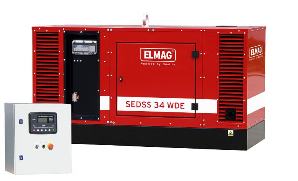 Kompletný balík núdzového napájania ELMAG SEDSS 34WDE-ASS, DIESELOVÝ elektrocentrál s motorom KUBOTA V3300 (odhlučnený), 00554