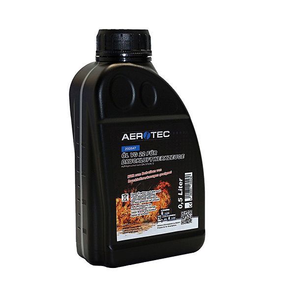 AEROTEC olej VG 22 pre pneumatické náradie, PU: 0,5 litra, 200647