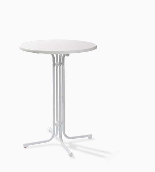 VEBA barový stôl Berlin biely Ø 80 cm, P16180