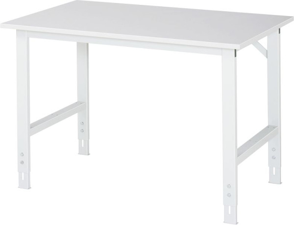 RAU pracovný stôl Tom séria (6030) - výškovo nastaviteľný, EGB melamínová doska, 1250x760-1080x800 mm, 06-625ME80-12.12