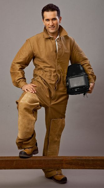 EKASTU Safety oblek na ochranu chladiča 605 s kožou na nohách, veľkosť 52, 286223