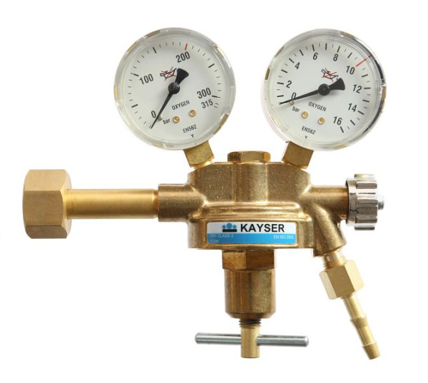 Kayser regulátor tlaku „kyslík“, s 2 manometrami, Ø 63 mm, 55180