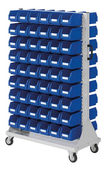 Bedrunka+Hirth vozík veľkosť 4, 108 úložných boxov, rozmery v mm (ŠxHxV): 1000 x 500 x 1580, 04.03.3513